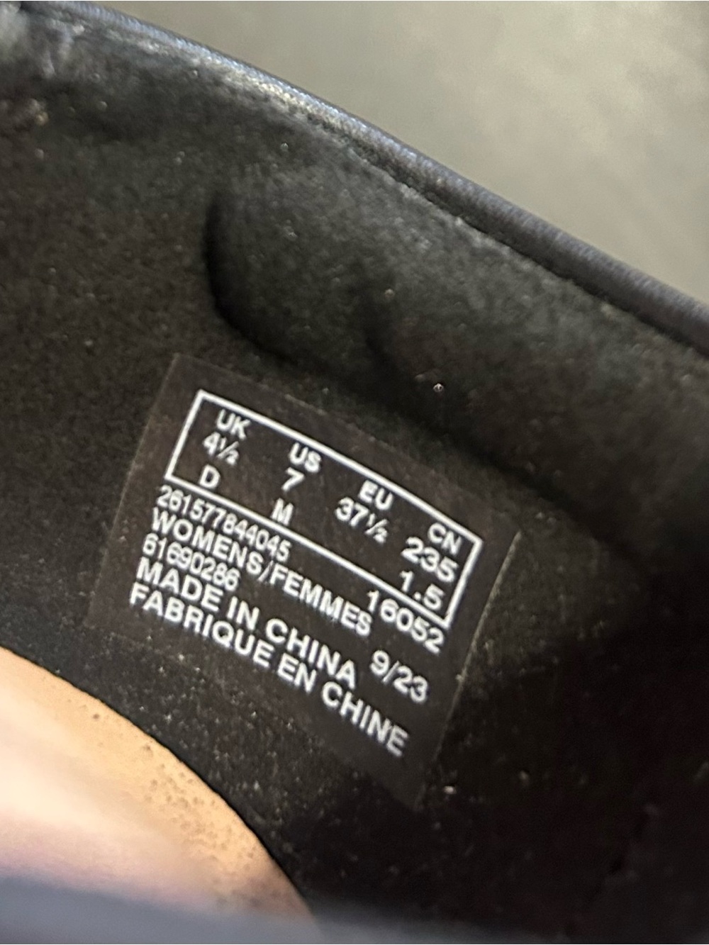 Clarks Black Mary Jane Heels with Cross Strap - Picture 3 of 5